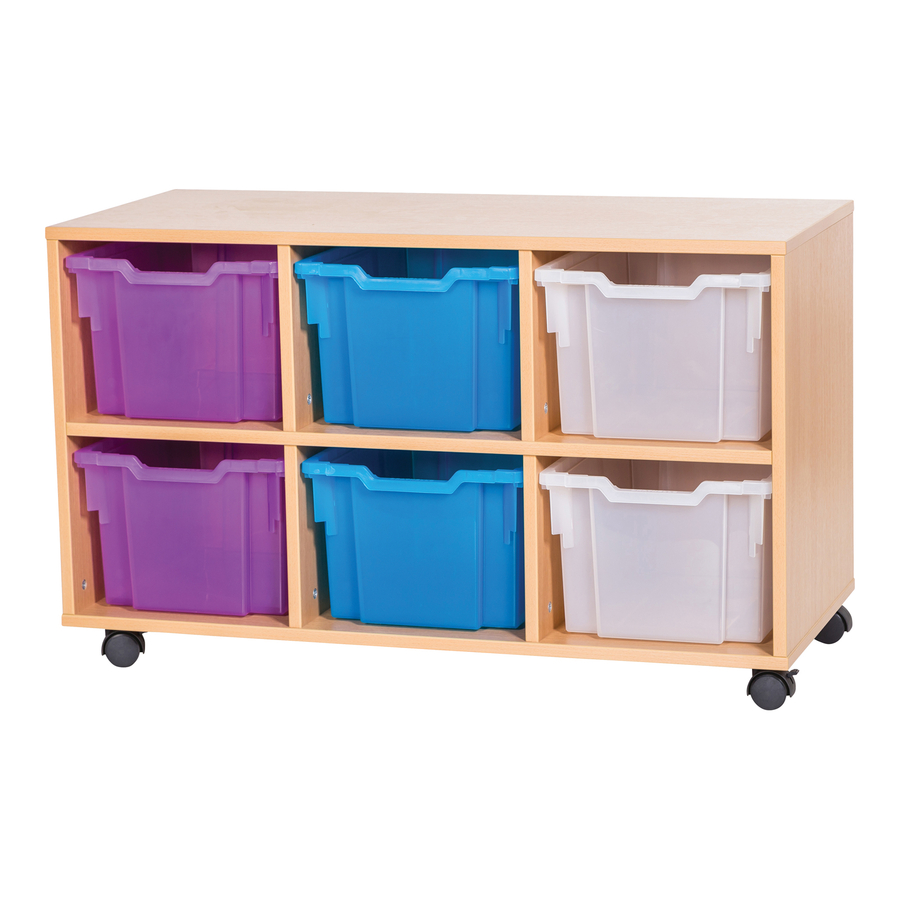 Mobile 6 Bay Unit W/ Extra Deep Trays  hi-res