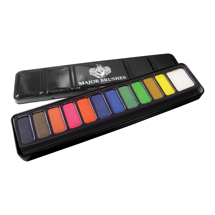 Premium Watercolour Tin Assorted 12 Mixable Colours  hi-res