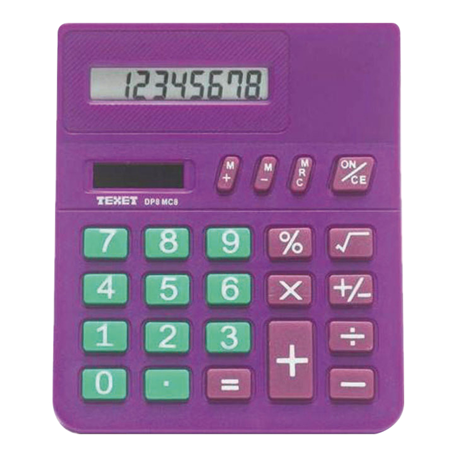 TEXET DP8MC8 Dual Powered Calculator  hi-res