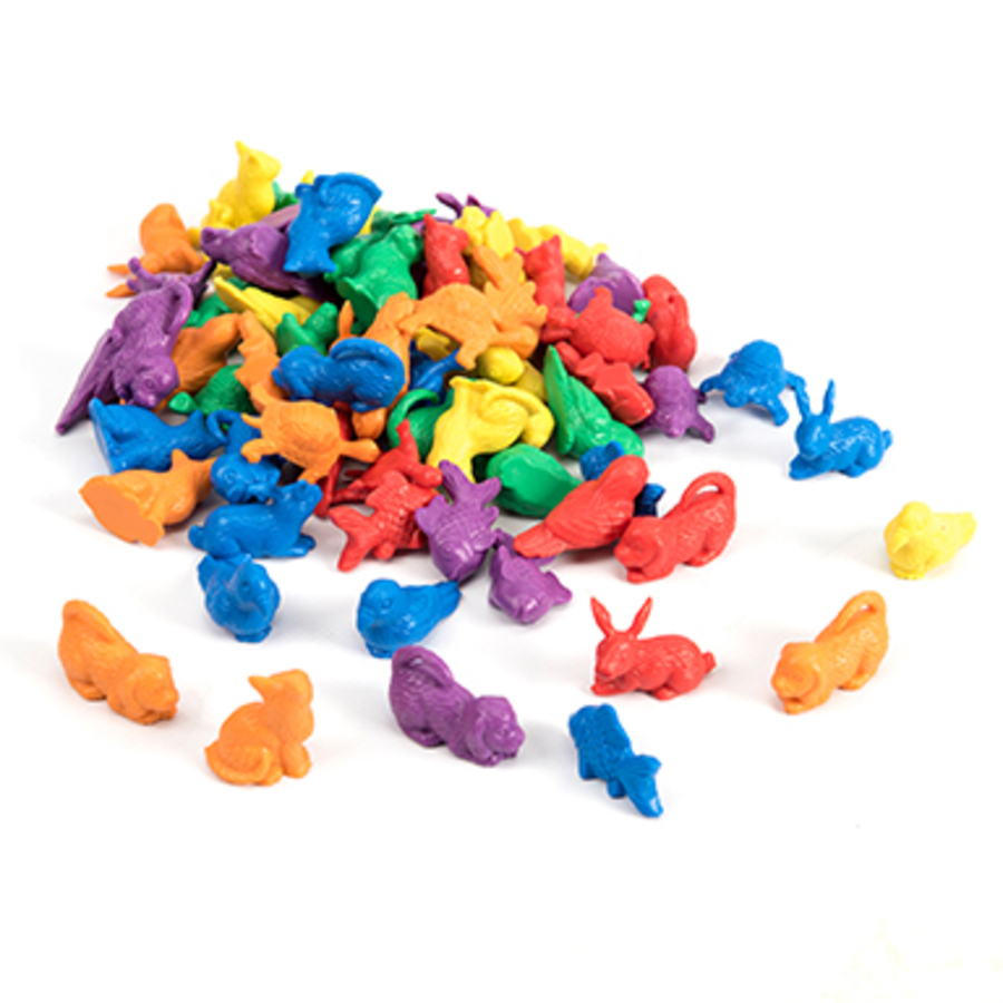 Colourful Plastic Pet Counters 72pcs  hi-res