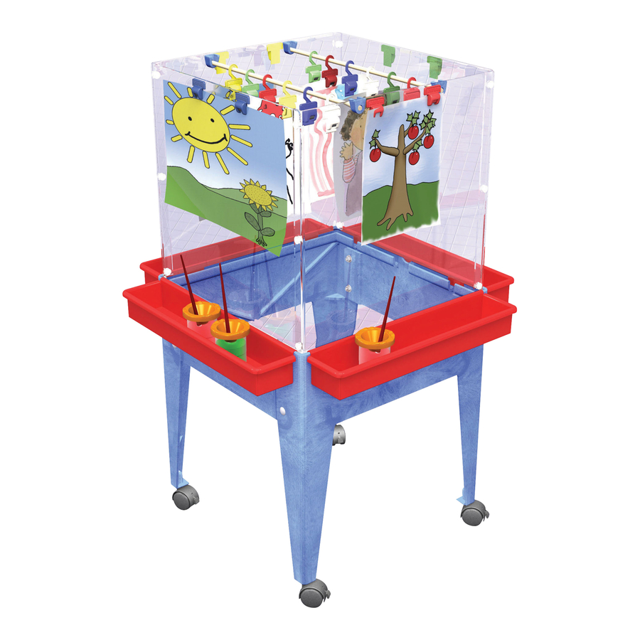 4 Sided Space Saver Easel  hi-res