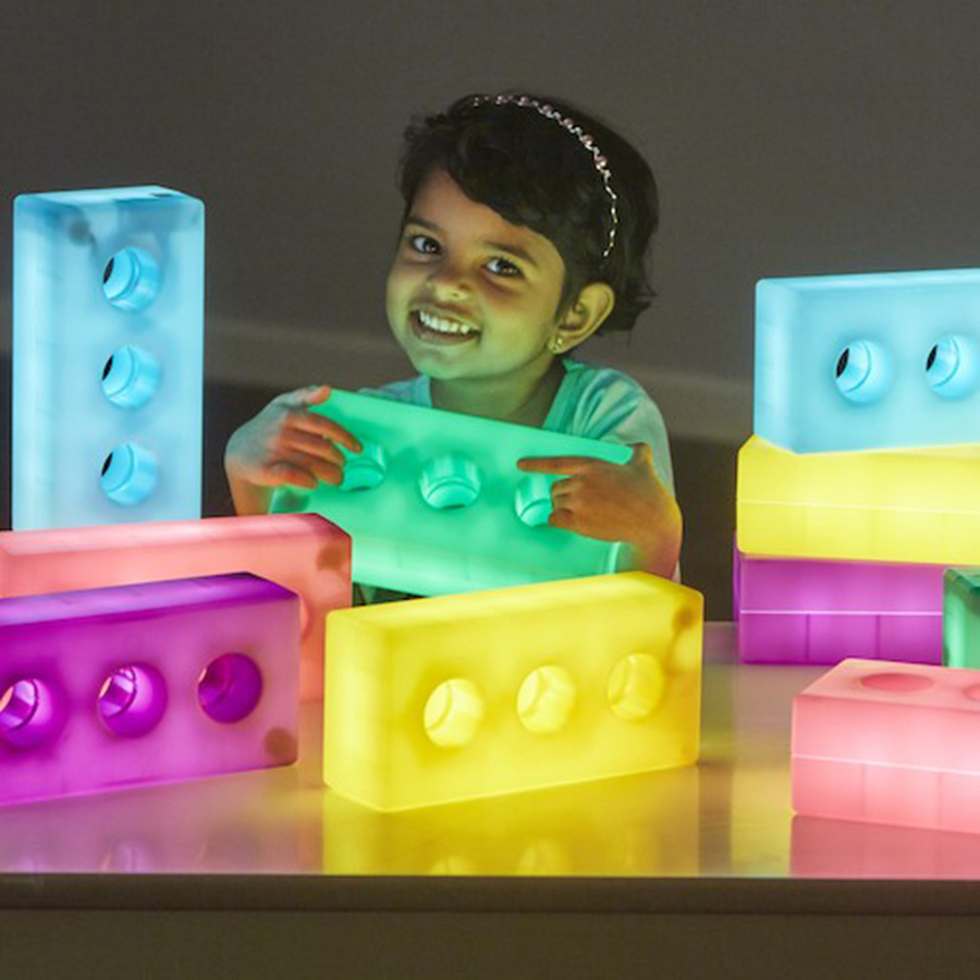 Light Up Glow Construction Bricks Light Up Resources TTS