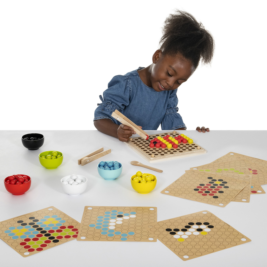 Wooden Fine Motor Pattern Balls  hi-res