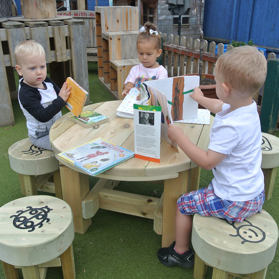 Bug Table and Five Stools  hi-res
