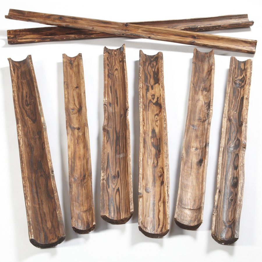 Natural Wooden Water Channelling 8pk  hi-res