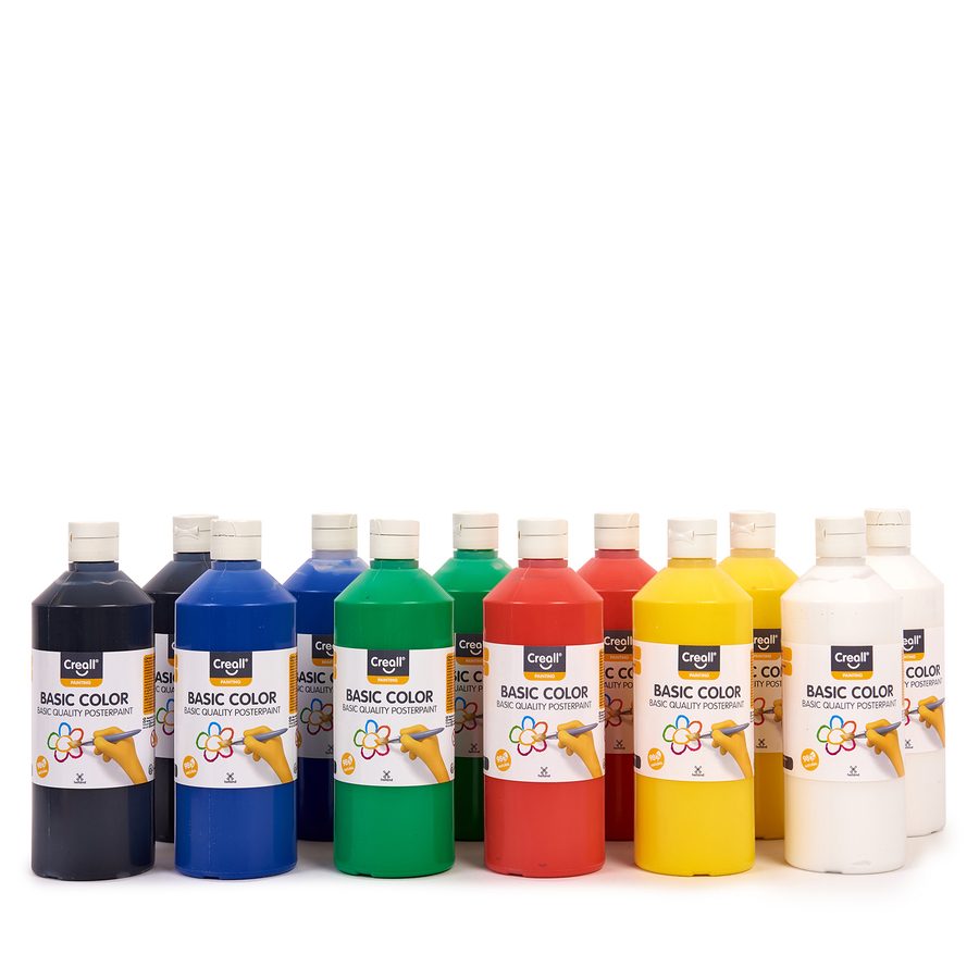 Creall Ready Mixed Paint Standard Pack 500ml x 12pk  hi-res