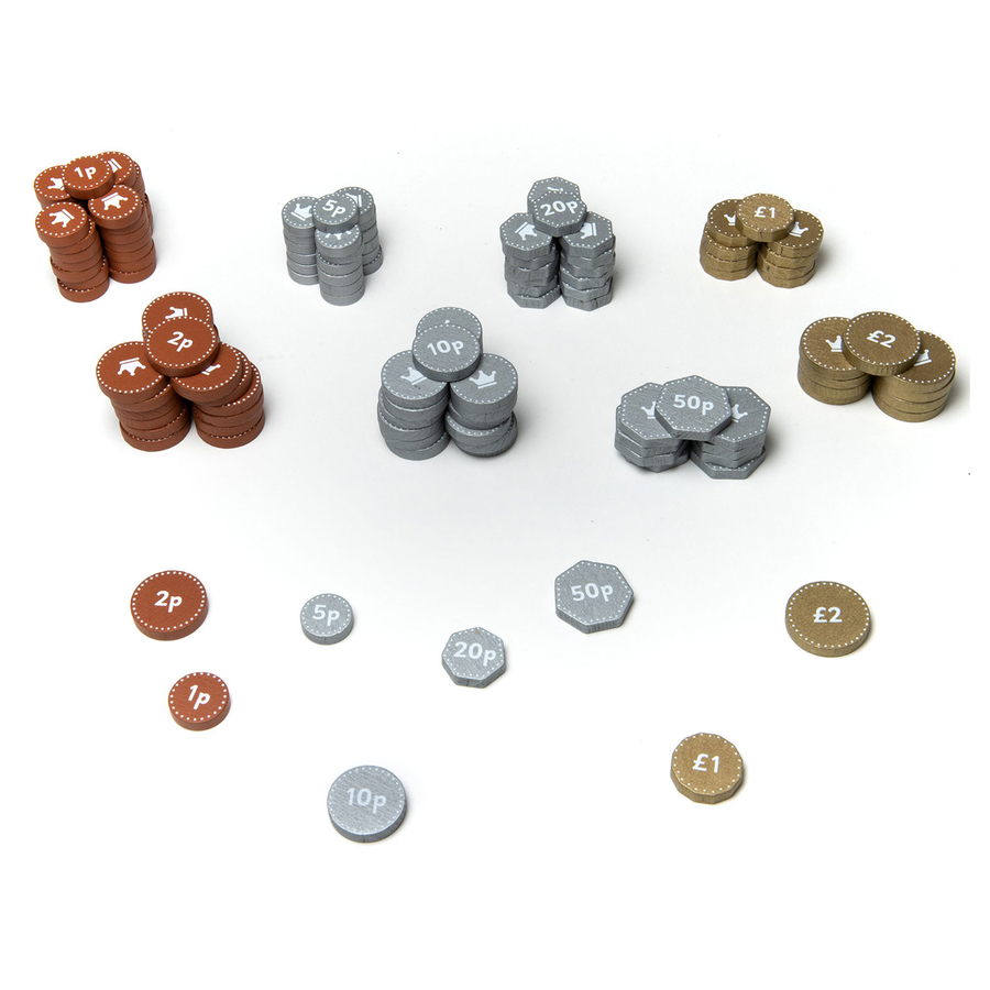 Wooden play money discount