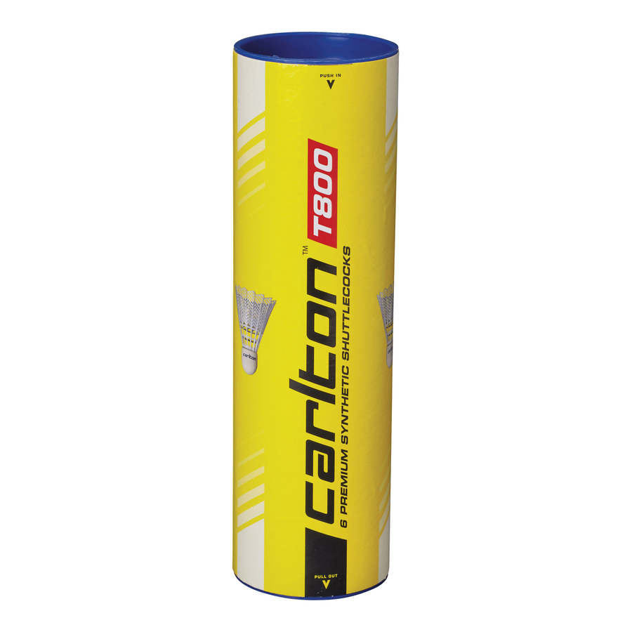 carlton T800 Badminton Shuttlecocks 6pk Badminton TTS