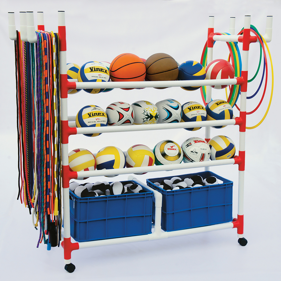 Plastic Sports Storage Trolley  hi-res