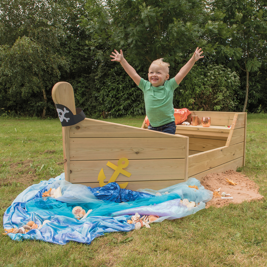 Outdoor Wooden Adventure Boat  hi-res
