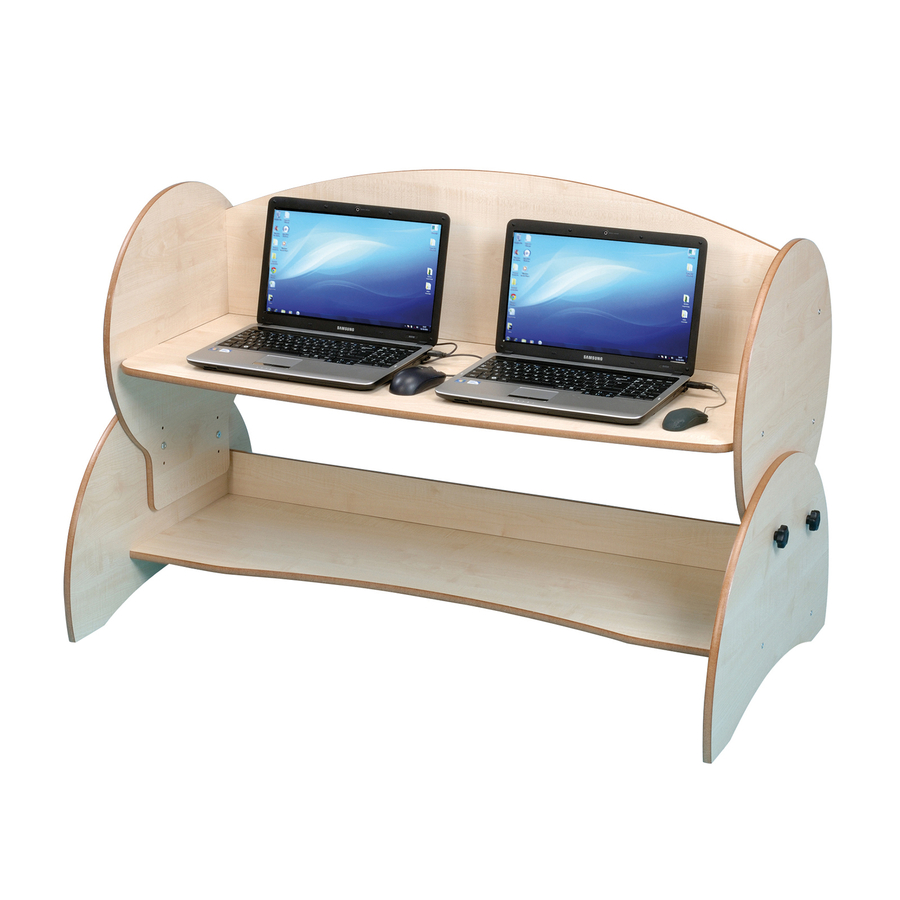 Double Computer Desk  hi-res