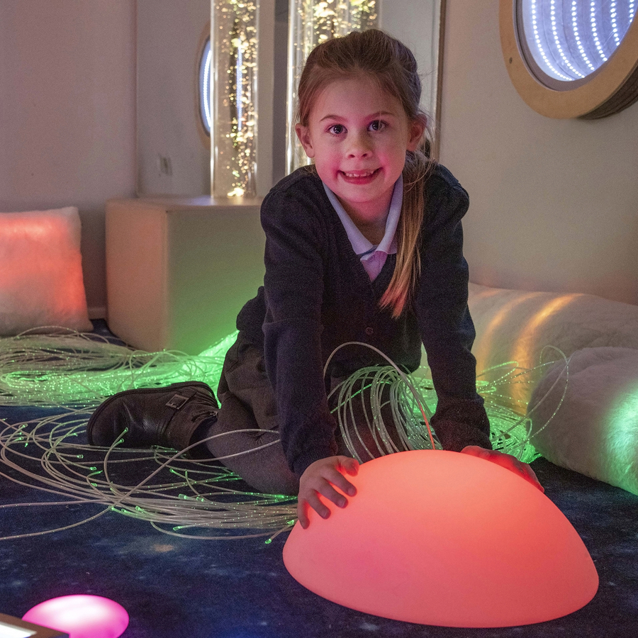 Rechargeable Colour Changing Flat Pebble  hi-res