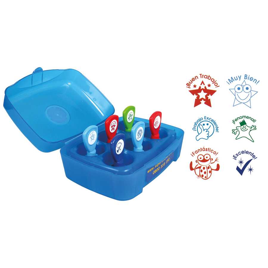 Spanish Rewards Stampers 6pk  hi-res