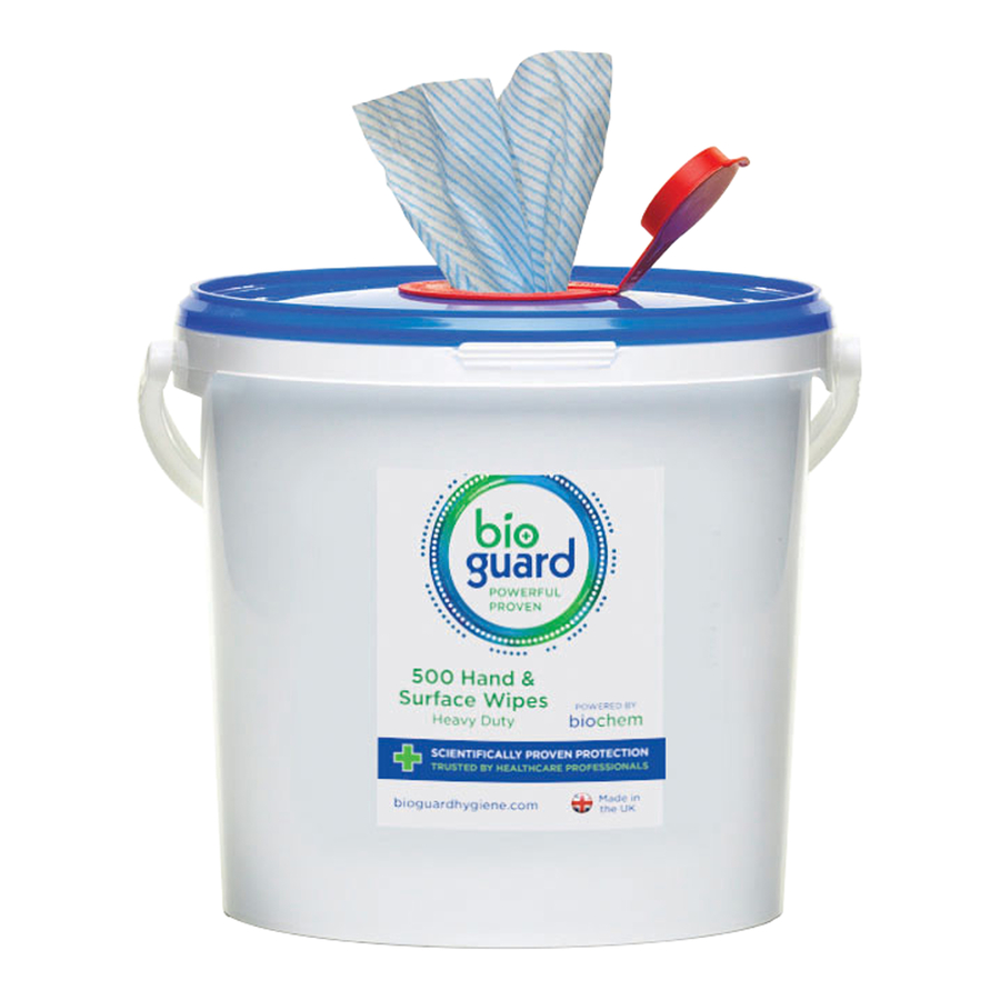 Bioguard Alcohol-Free Heavy-Duty Hand & Surface Wipes  hi-res