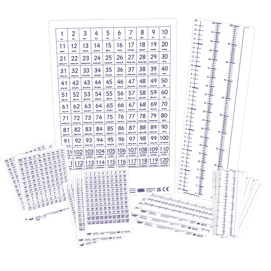 Dry-Wipe Counting Boards - Class Pack  hi-res