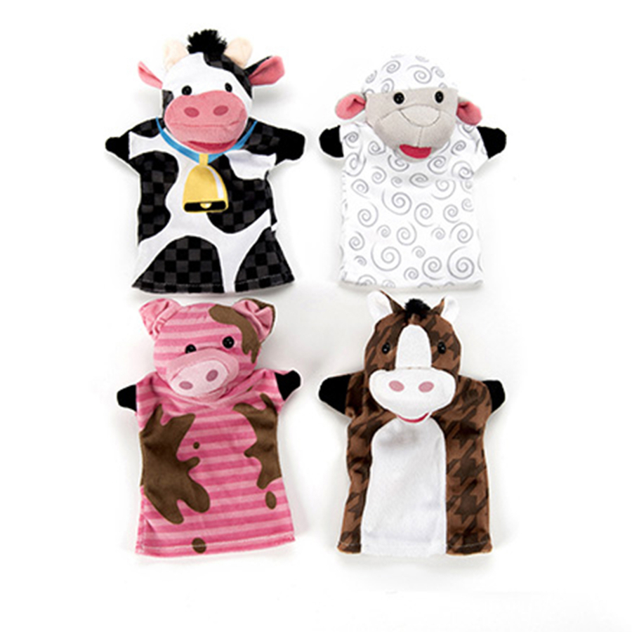 Role Play Farm Animals Puppet Set 4pcs  hi-res