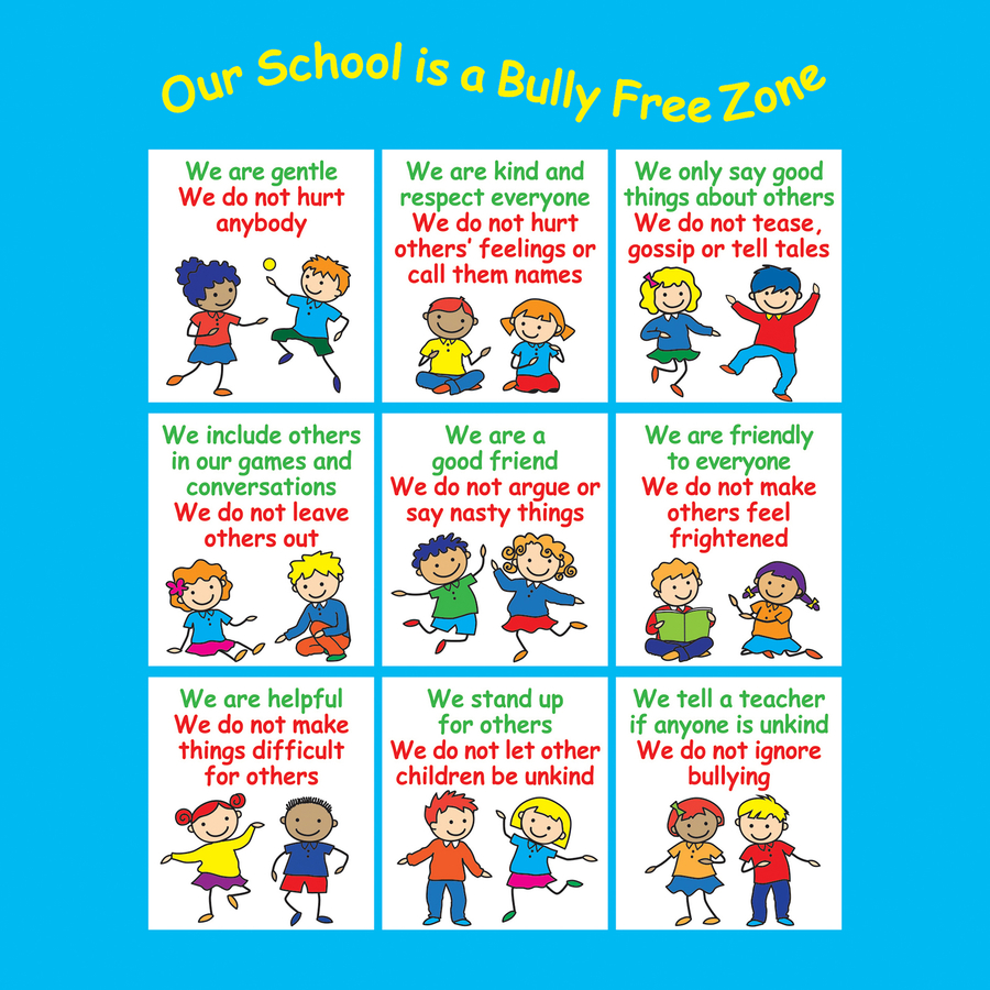 Positive Playtime Wall Sign Bully Free Zone  hi-res