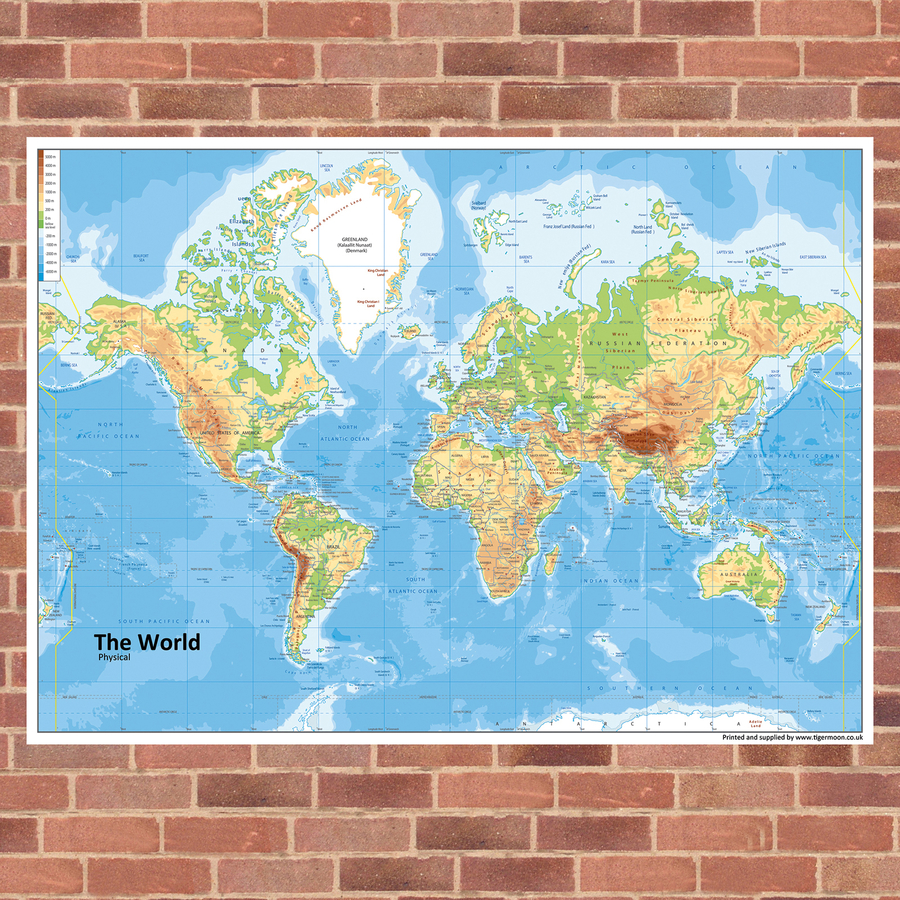 Outdoor World Map Playground Signs  hi-res