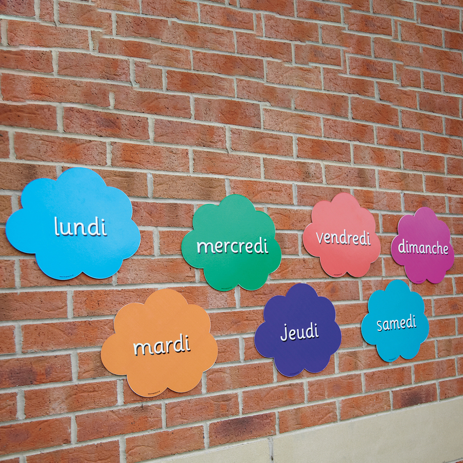 Days Of The Week French Playground Signs  hi-res