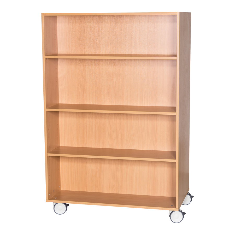 Double Sided Mobile Bookcase 1500mm(h)  hi-res