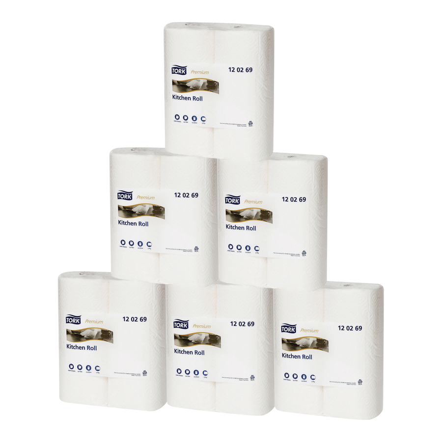 TORK® Premium Kitchen Roll - 2-Ply Pack of 24  hi-res