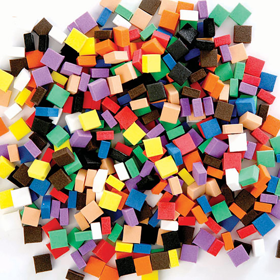 buy craft foam mosaic pieces asorted 500pk tts
