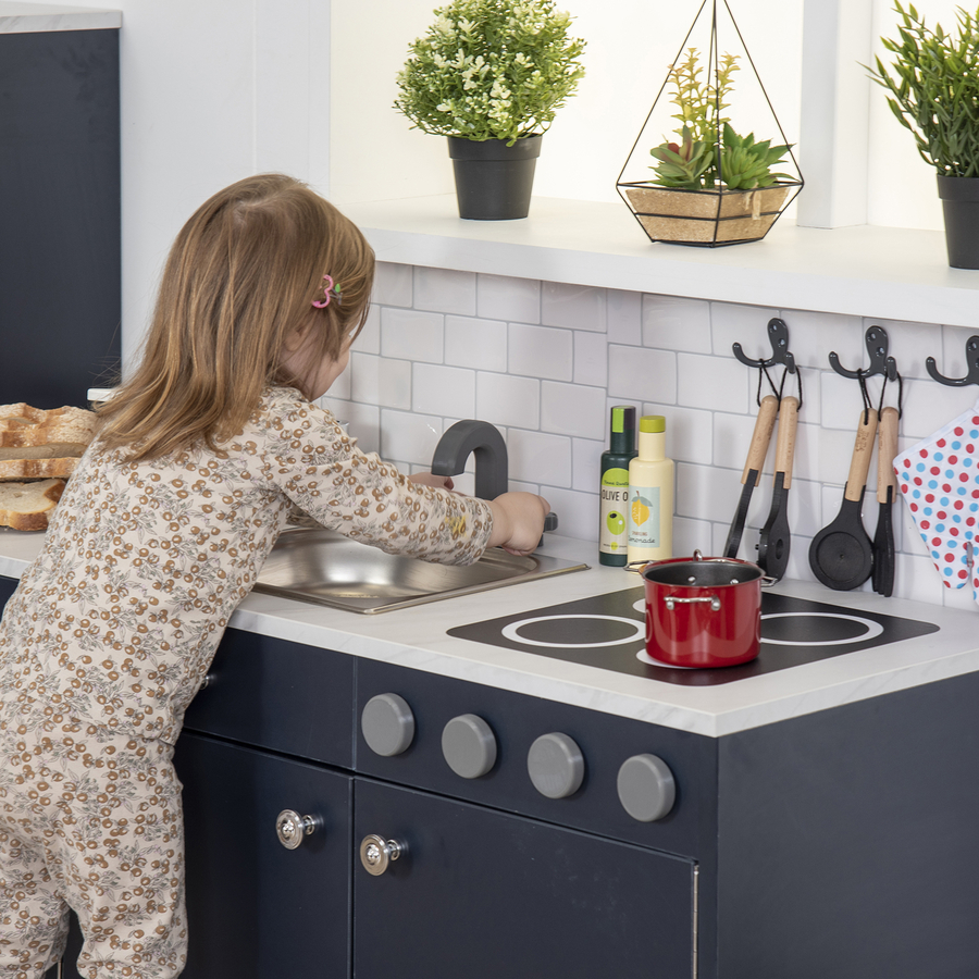 Modern Living Sink and Hob Unit  hi-res