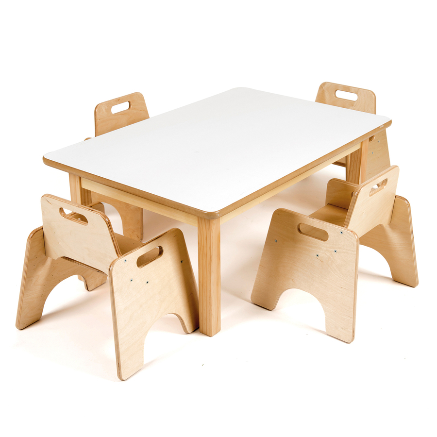 small wooden table and chairs for toddlers