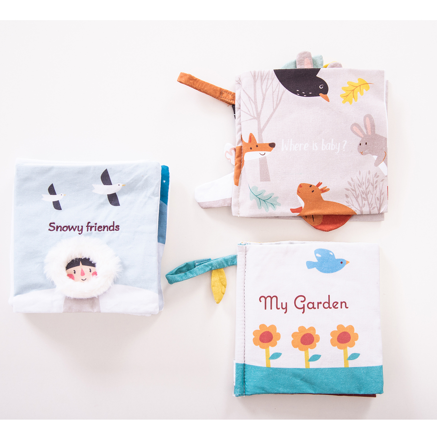 Baby Fabric Activity Books Set 3pk  hi-res