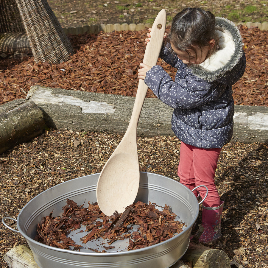 Large shop wooden spatula