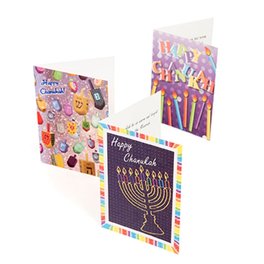 Jewish Festival Hanukkah Celebration Cards  hi-res