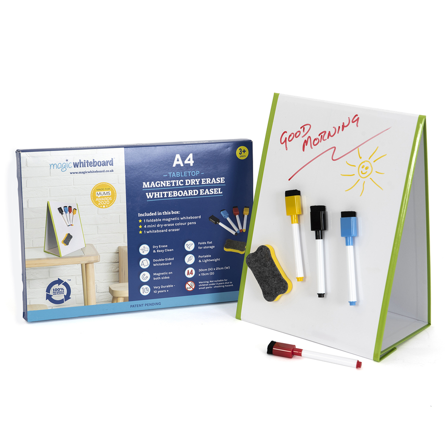 Tabletop Magnetic Whiteboard Kit A4  hi-res