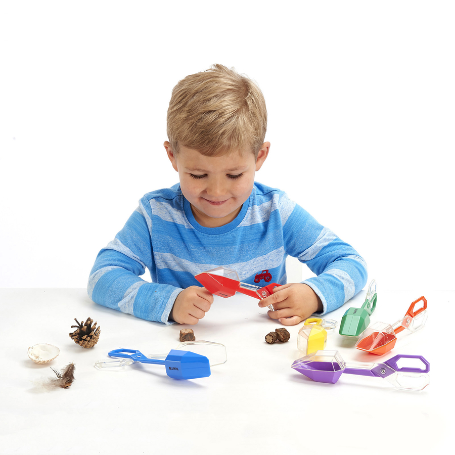 Rainbow Coloured Tongs – 6pk  hi-res