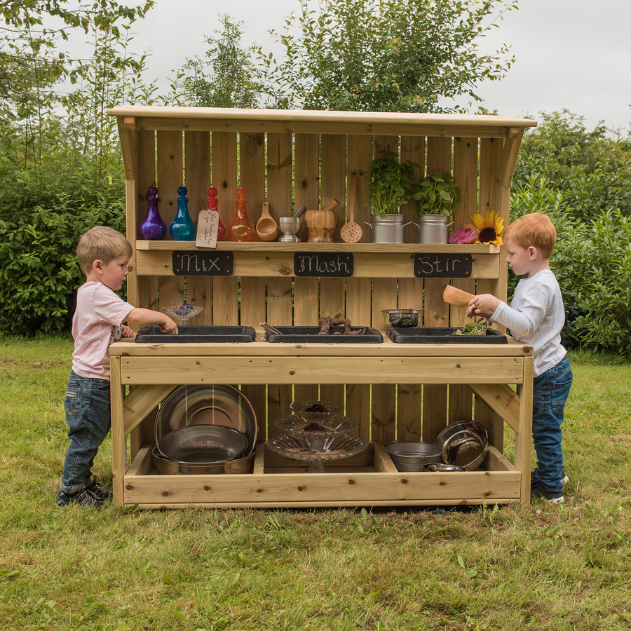 Outdoor Wooden Sink Station  hi-res