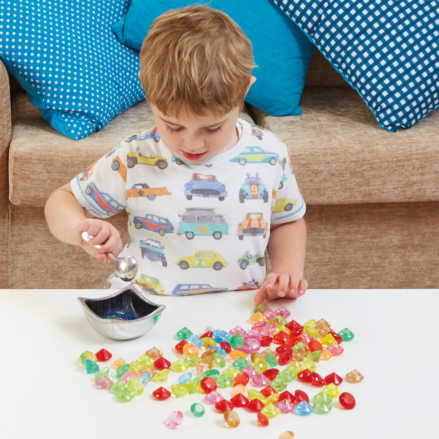 Sparkling Diamond Counters Assorted Colours 100pk  hi-res