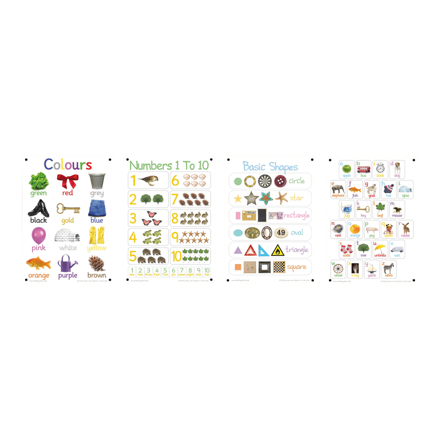 A3 Outdoor Learning Board Collection 4pk  hi-res