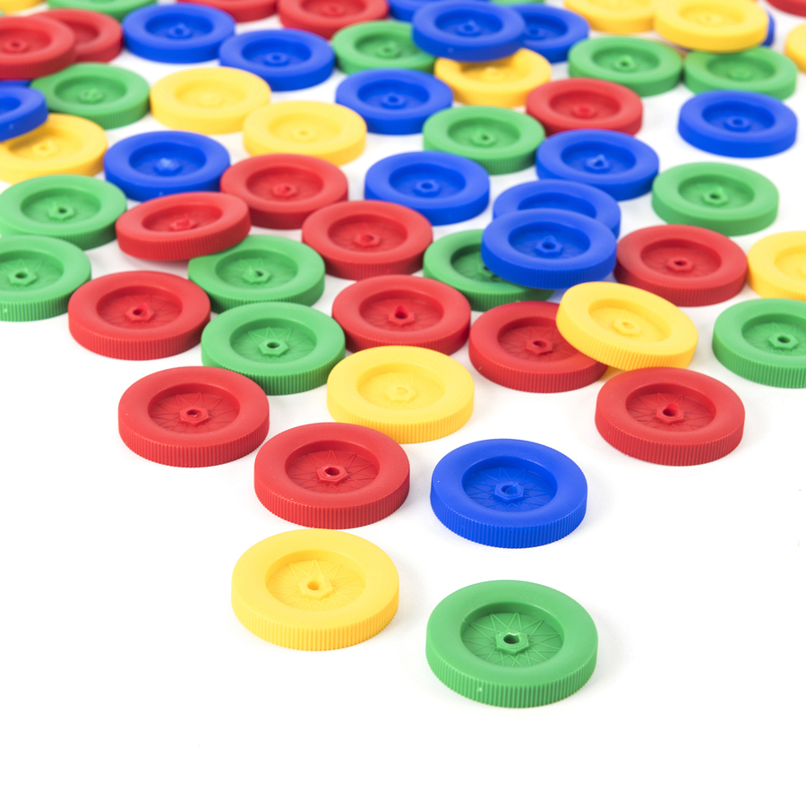 Assorted Plastic Wheels 100pk  hi-res