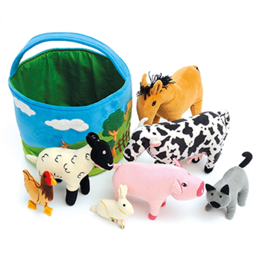 Farm animal soft toys sales