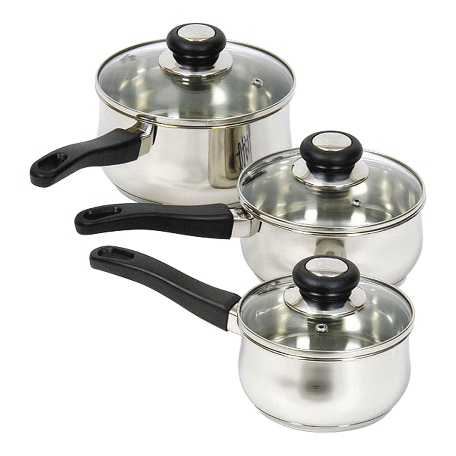 Vista Stainless Steel Saucepan 3pk  hi-res