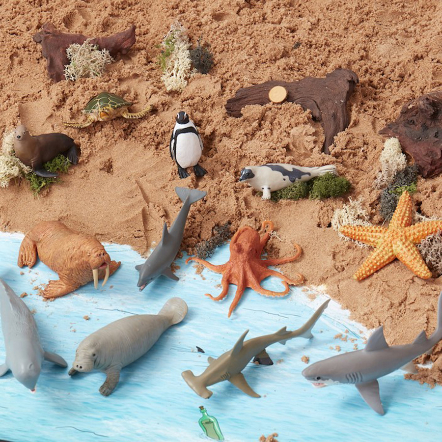 Small World Sea Life Animals 12pcs  hi-res