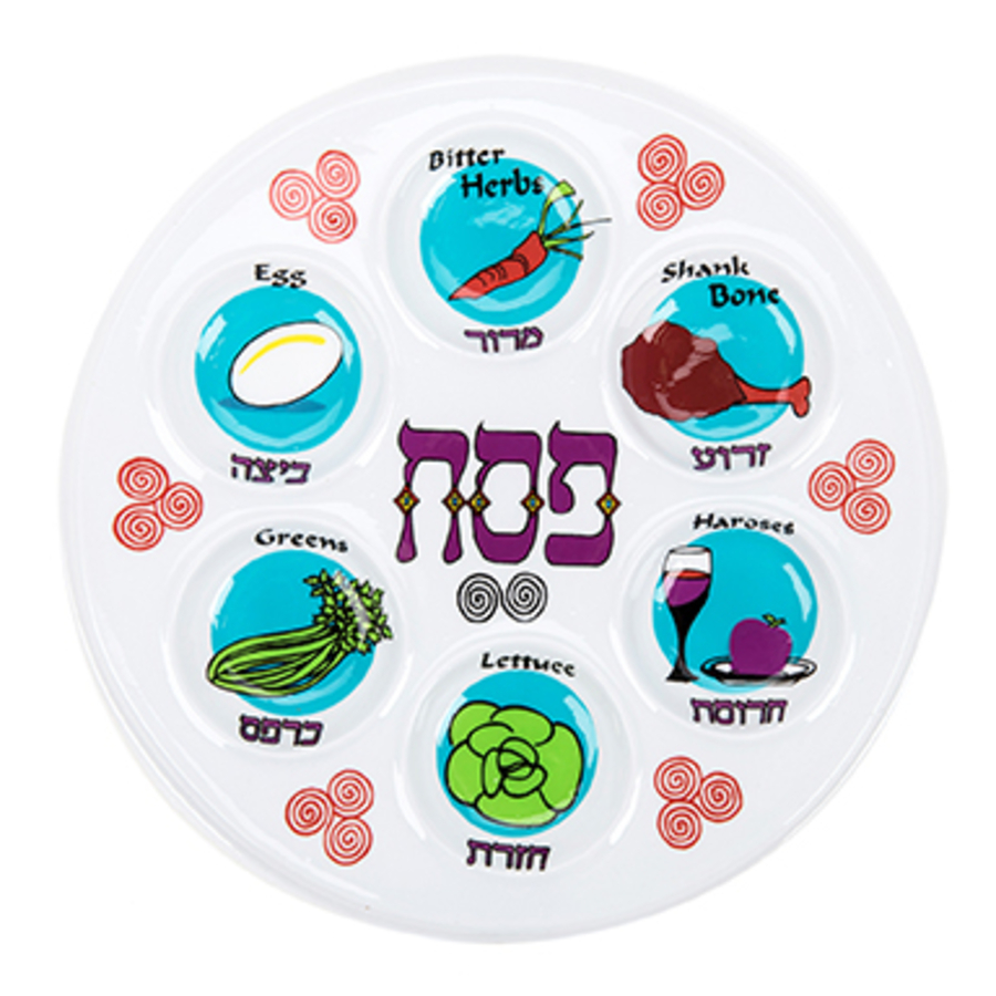 Plastic Seder Plates 3pk  hi-res