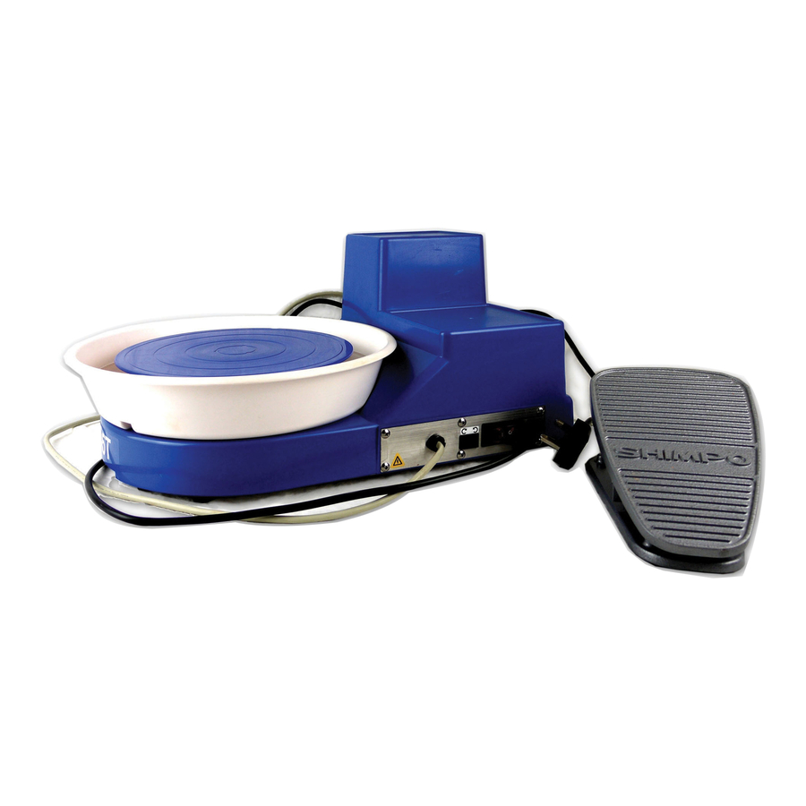 Shimpo Tabletop Pottery Wheel - Foot Pedal Control  hi-res
