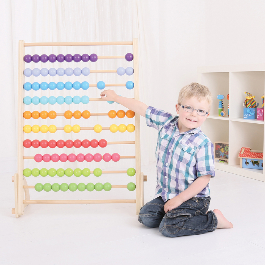 Giant Wooden Maths Abacus  hi-res