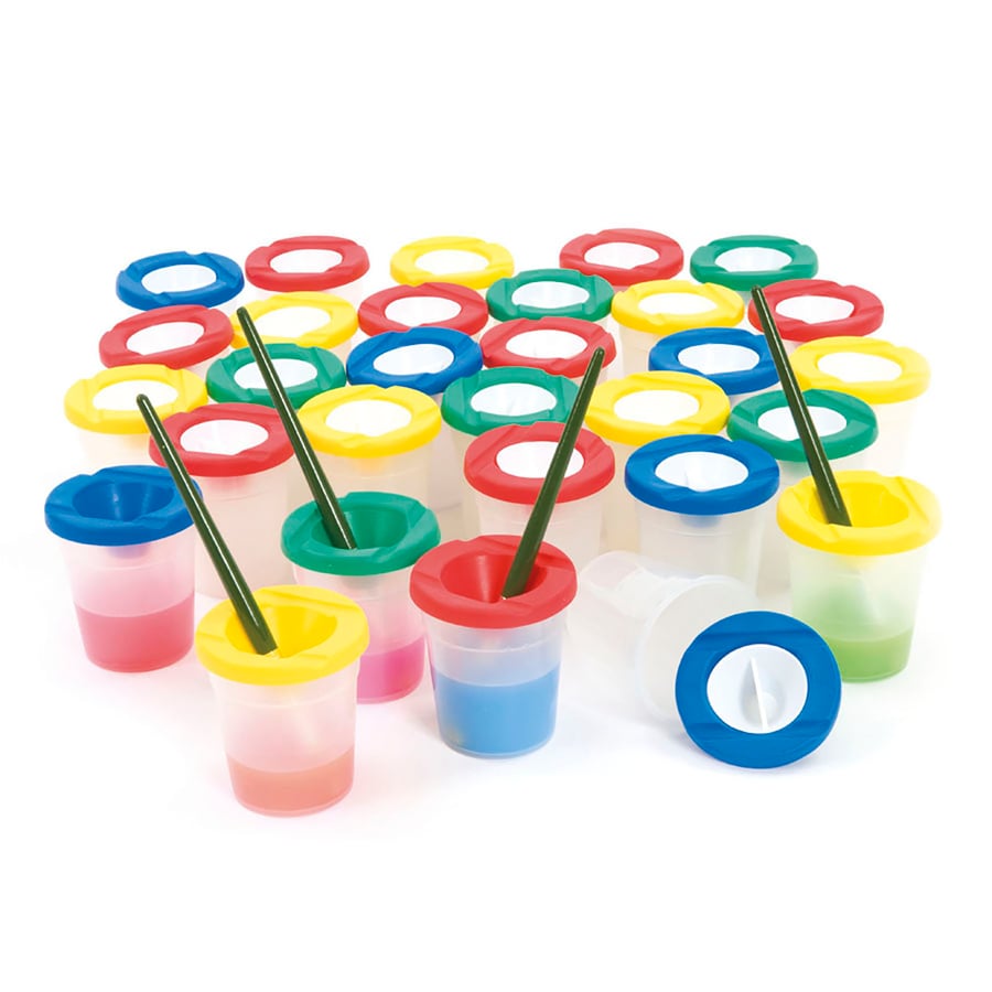 Non Spill Water Pots With Stoppers   hi-res