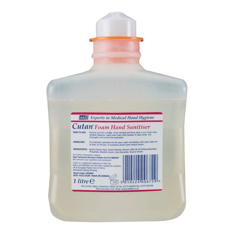 DEB Hand Sanitiser Refills 1L  hi-res