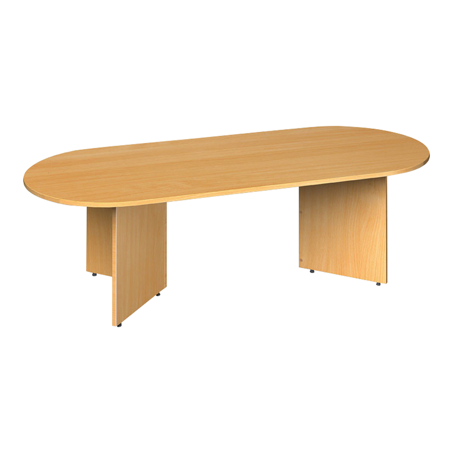 Arrowhead Leg Radial End Boardroom Table  hi-res