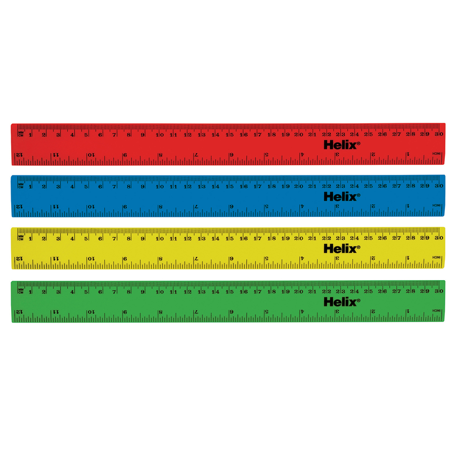30cm Coloured Rulers 100pk  hi-res