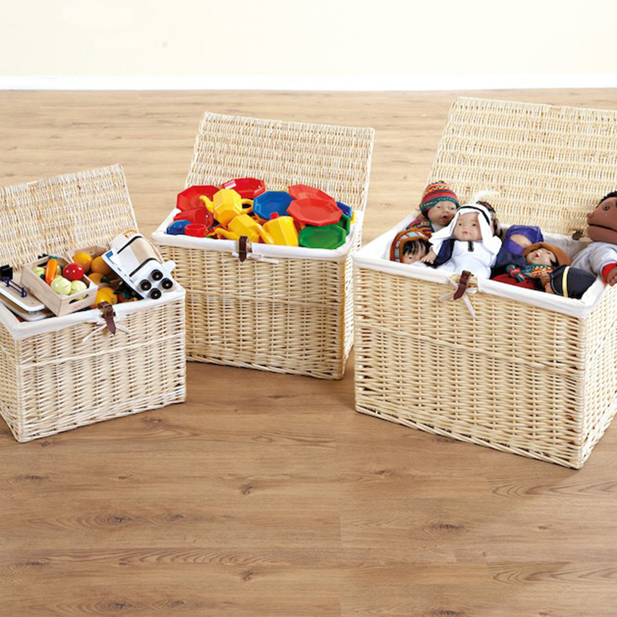 Wicker Storage Hamper Baskets  hi-res