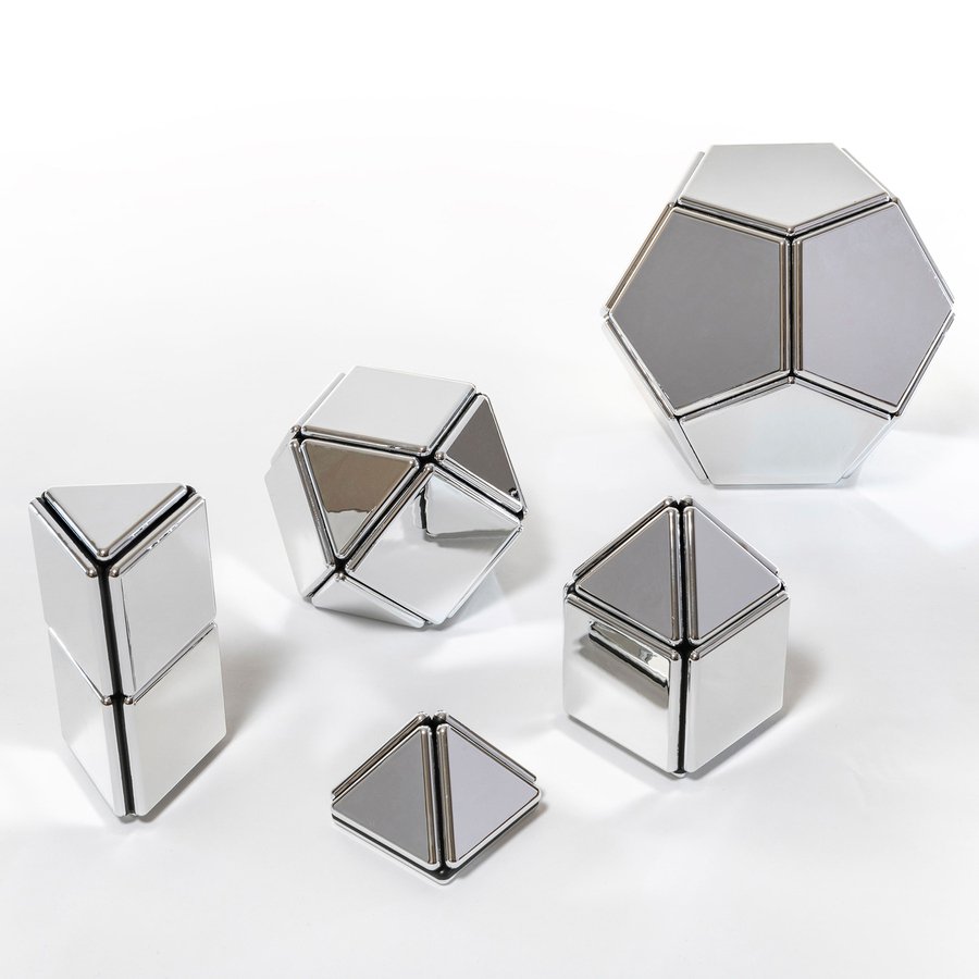 Polydron Mirrored Magnetic Construction Set 48pk  hi-res