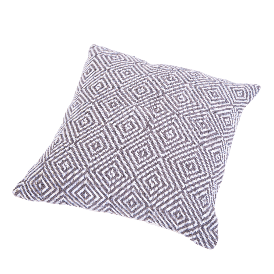 Eco Friendly Diamond Cushion Dark Grey  hi-res